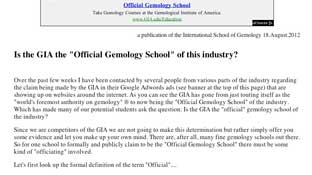 GIA Official School, Robert James, International School of Gemology